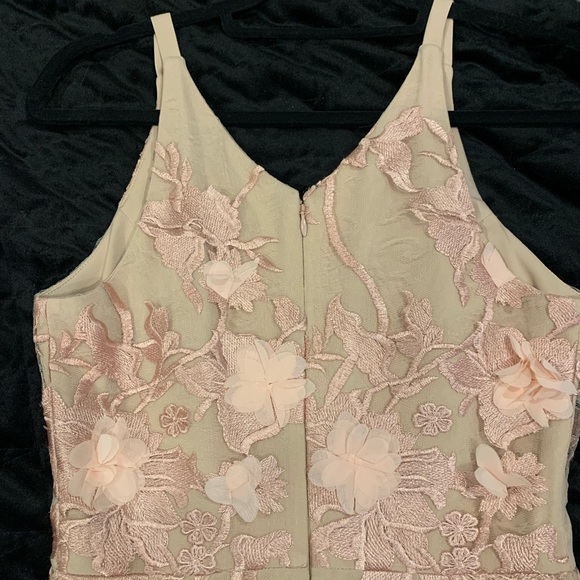 Dress The Population Long Pink Floral Gown - Picture 10 of 12